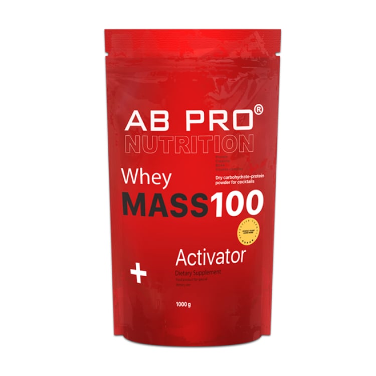 Гейнер AB PRO Whey Mass 100 Activator Шоколад, в порошку, 1 кг